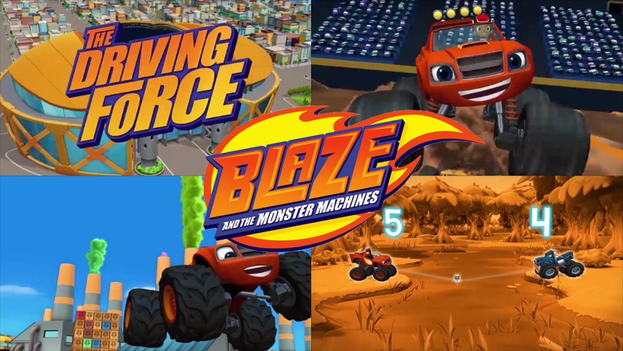 Blaze and the Monster Machines Driving Force Episode 3 Compilation