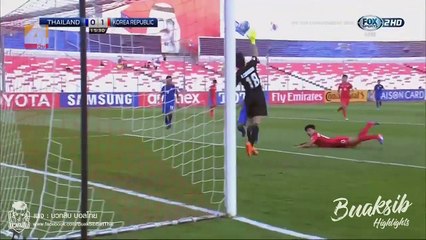 คลิปไฮไลท์ฟุตบอลชิงแชมป์เอเชีย 2018 รอบแบ่งกลุ่ม ไทย U19 1-3 เกาหลีใต้ U19 Thailand 1-3 South Korea
