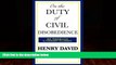 Big Deals  ON THE DUTY OF CIVIL DISOBEDIENCE (non illustrated)  Best Seller Books Most Wanted