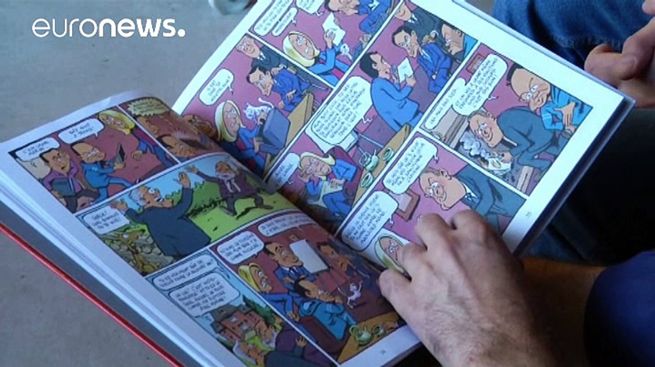 Marine Le Pen als Comicfigur