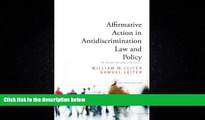 FREE PDF  Affirmative Action in Antidiscrimination Law and Policy: An Overview and Synthesis,