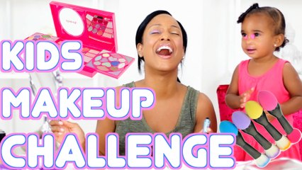 FULL FACE USING ONLY KIDS MAKEUP CHALLENGE