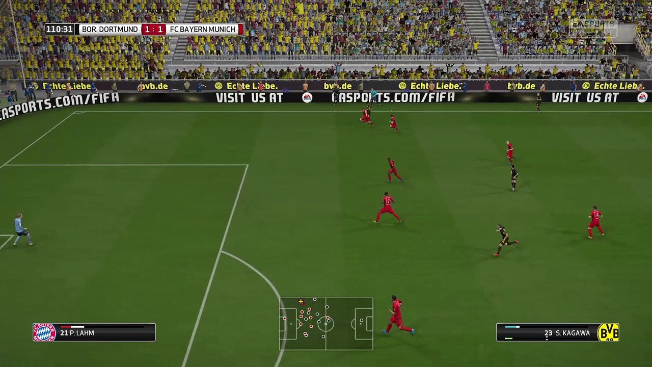 Golden goal. Bar Down.