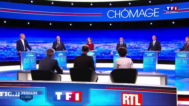 Débat des primaires : Juppé veut diminuer les indemnités chômage