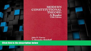 Big Deals  Modern Constitutional Theory: A Reader 5th Edition  Best Seller Books Best Seller