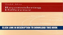 [PDF] Reconsidering Difference: Nancy, Derrida, Levinas, Deleuze Popular Collection