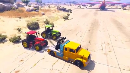 Трактор и Машинки Транспортировка с Человек Паук Детские Мультики с Машинками