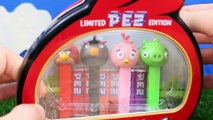 Angry Birds Pez Dispensers Red Bird, Bomb Bird, Stella Bird and Bad Piggies with Disney Cars Mater
