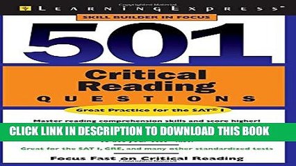 [PDF] 501 Critical Reading Questions Full Colection