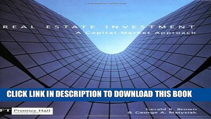 [PDF] Real Estate Investment: A Capital Market Approach Full Online