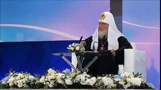 Фрагмент встречи Патриарха Кирилла с участниками православного студенческого форума 2016
