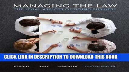 [PDF] Managing the Law: The Legal Aspects of Doing Business (4th Edition) Popular Colection