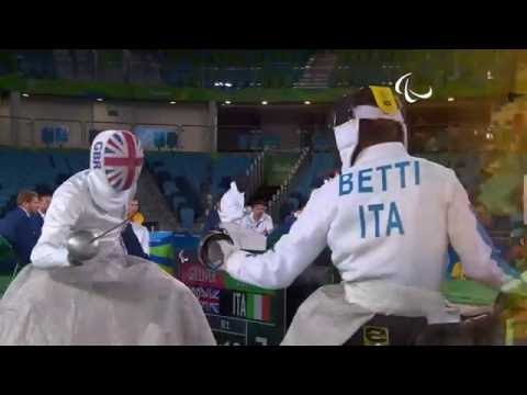 Wheelchair Fencing | GILLIVER v BETTI | Men’s Individual Epee A | Rio 2016 Paralympic Games