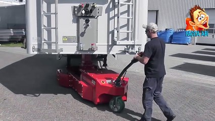 Süper İcat Tır Dorsesini El İle Çekip  Park Etmek :)