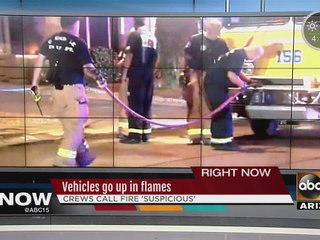 Family’s car goes up in flames