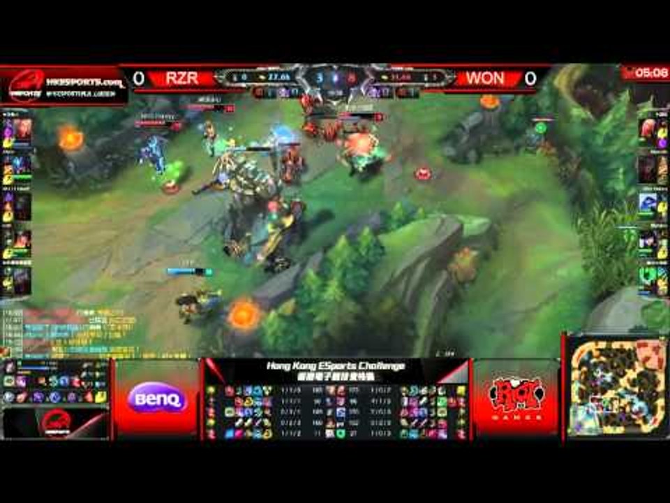 Hong Kong ESports Challenge Summer 香港電子競技夏季資格賽 第一雙週冠軍賽 - RZR VS 不小心就贏了 - Game 1 (粵語)