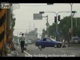 Car hits a scooter at high speed