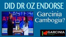 Did Dr Oz Really Endorse Or Recommend Garcinia Cambogia Extract?