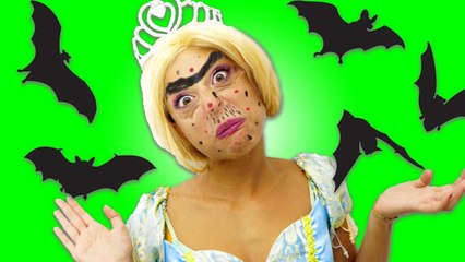 UGLY Cinderella & Frozen Elsa HALLOWEEN PRANK! w- Spiderman & Superman vs Joker! Superhero fun IRL