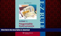 FAVORIT BOOK E-Z Rules for Negotiable Instruments and Bank Deposits (UCC Art 3   4) (AspenLaw