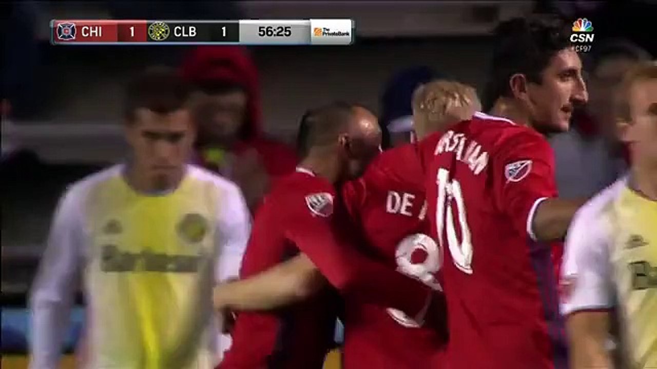 Michael De Leeuw Goal HD - Chicago Fire 2-1 Columbus Crew SC - 14.10.2016 MLS