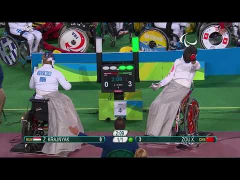 Wheelchair Fencing | KRAJNYAK v XUFENG| Women's Individual Epee A | Rio 2016 Paralympic Games