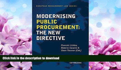 READ BOOK  Modernising Public Procurement: The New Directive (European Procurement Law) FULL