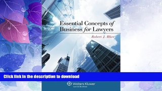 FAVORITE BOOK  Essential Concepts of Business for Lawyers FULL ONLINE