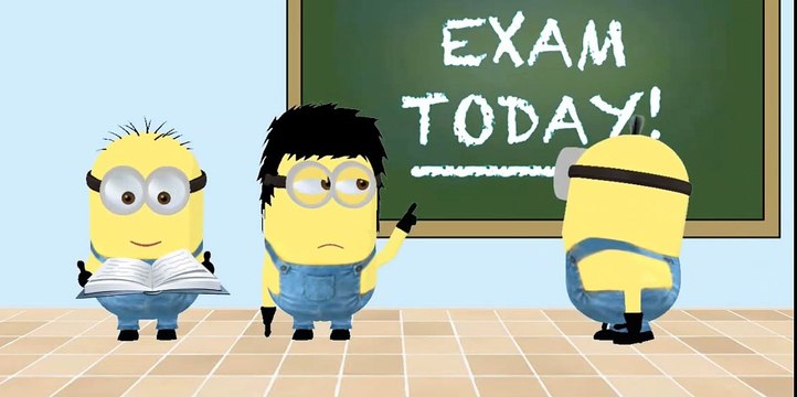 Minions School Exam - funny cartoon videos -Minions Mini Movies -08