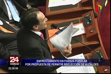 Enfrentamiento en Fuerza Popular por propuesta de permitir reelección de alcaldes