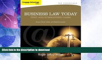 READ BOOK  Cengage Advantage Books: Business Law Today, The Essentials: Text and Summarized