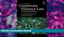 FAVORITE BOOK  Corporate Finance Law: Principles and Policy (Second Edition)  GET PDF