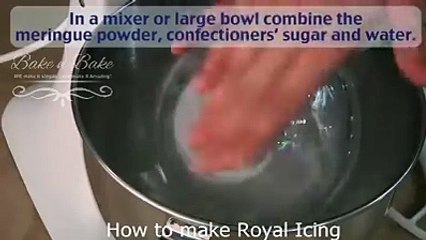 very quick making royal icing