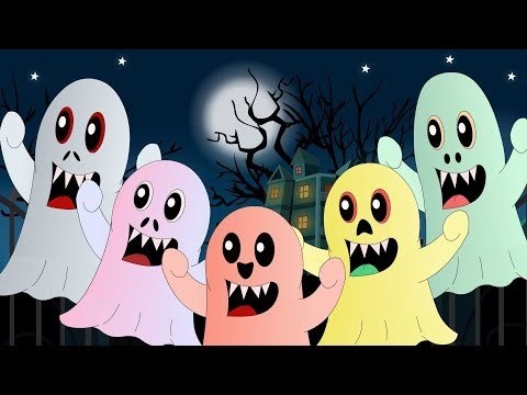 Five Little Monsters | Nursery Rhyme with Lyrics | Halloween Song | nursery rhymes