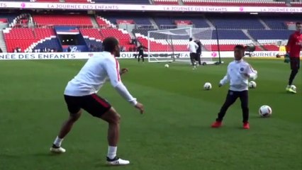 Patrick Kluivert's Son Shows Off With Lucas Moura