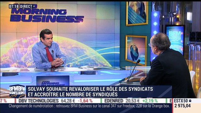 Solvay veut revaloriser le rôles des syndicats et accroître le nombre de syndiqués - 14/10