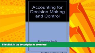 GET PDF  Accounting for Decision Making and Control FULL ONLINE