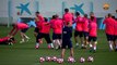 FC Barcelona training session: Messi-Neymar-Suárez defeated… by their teammates!