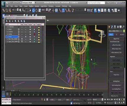 Creating FK leg controls-Advanced Character Rigging in 3ds Max_2017