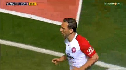 Brendon Santalab Goal - Adelaide United 1-1 Western Sydney Wanderers - (14/10/2016)