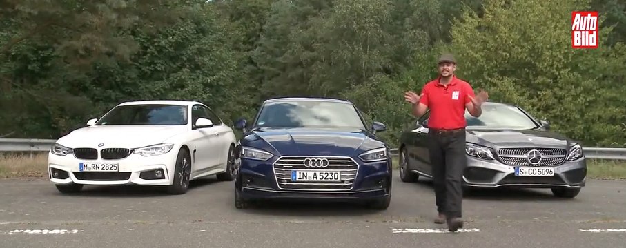 VÍDEO: Audi A5 contra BMW 430i y Mercedes C 300