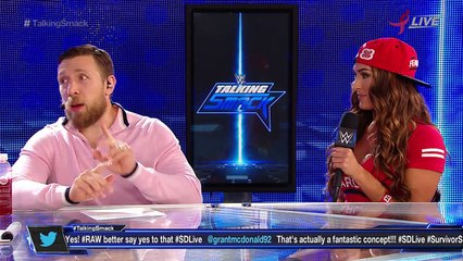 Renee Young, Daniel Bryan and Nikki Bella Segment