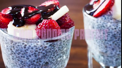 how to make Healthy Vegan Recipe  Chia Pudding Parfait -