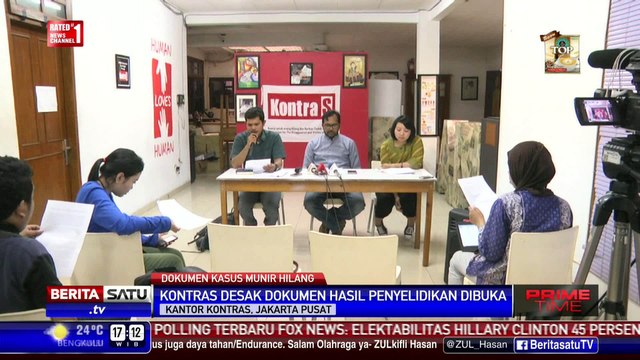 KontraS Tuntut Kemensesneg Cari Dokumen TPF Munir