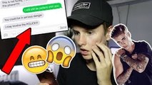 SONG LYRIC TEXT PRANK ON MY MUM!!! (CALLING POLICE) Justin Bieber - Cold Water