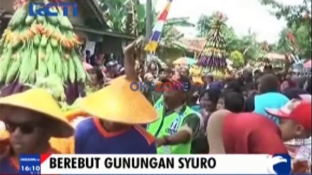 Peringati Bulan Muharam, Ribuan Warga Klaten Berebut Gunungan