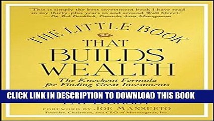 [PDF] The Little Book That Builds Wealth: The Knockout Formula for Finding Great Investments Full
