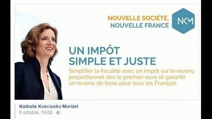 Premier débat primaire de la droite. Baisser de 100 milliards les chargesNathalie Kosciusko-Morizet