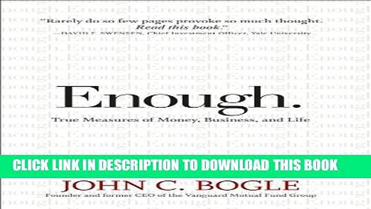 [PDF] Enough: True Measures of Money, Business, and Life Popular Colection