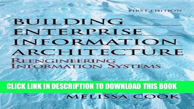 [PDF] Building Enterprise Information Architectures: Reengineering Information Systems Popular